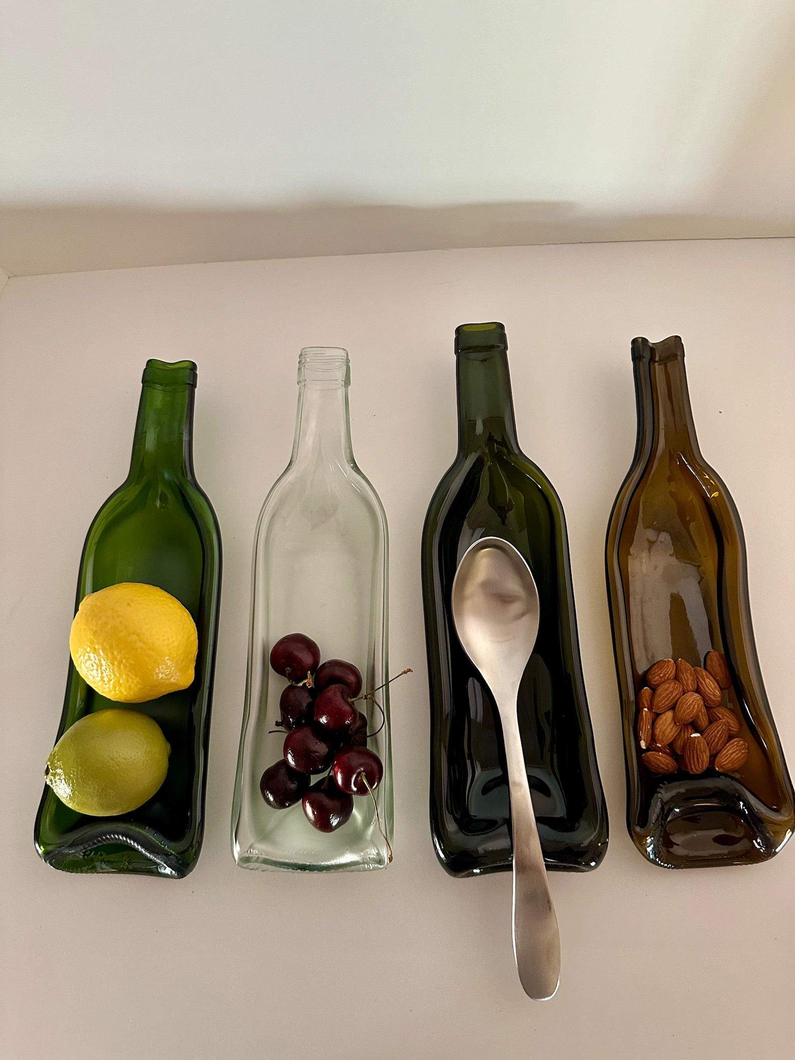 Recycled Wine Bottle Spoon Rest | Shades of Olive