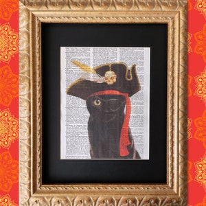 Dictionary Print: Captain Cat Sparrow