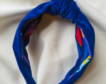 Blue Velvet Knotted headband