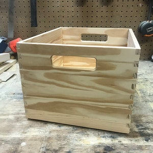 Large Interlocking Wooden Crate