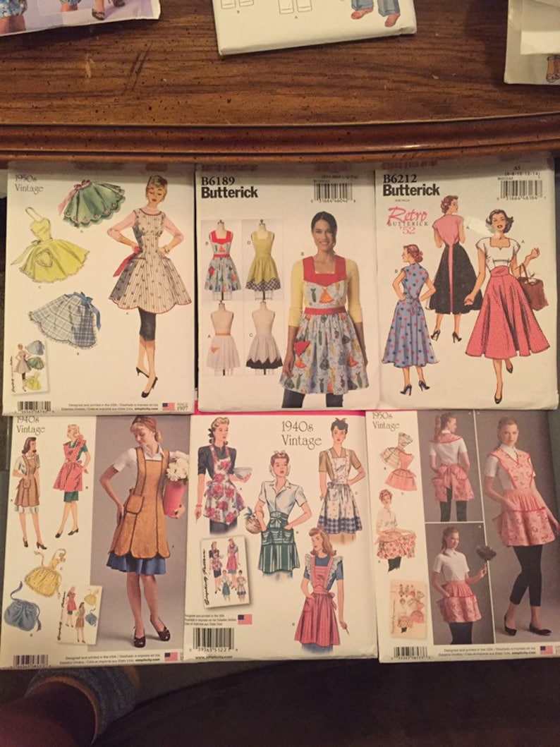 Retro aprons 1940\u2019s and 1950\u2019s