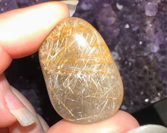 Tumbled Rutilated Quartz