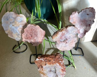 Pink Amethyst on Stand