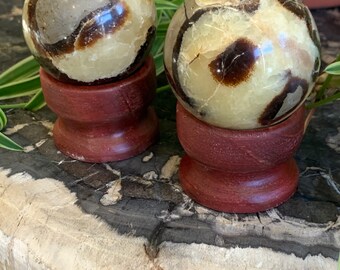 Septarian Sphere - Madagascar Crystal Geode (50mm)