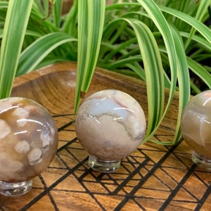 Cherry Blossom Agate Sphere