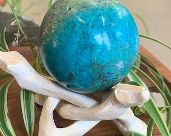 Chrysocolla Sphere: Copper Based Mineral