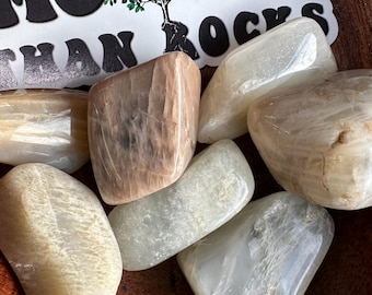 Peach Moonstone Tumbled Stones