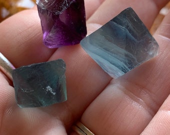Fluorite Octahedron Crystal: Calming Energy Stone