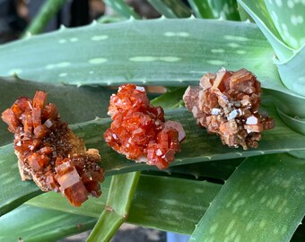 Vanadinite Crystal: Prismatic Apatite Family Mineral