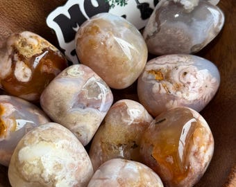 Large Cherry Blossom Agate Tumbles