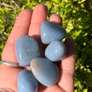 Tumbled Angelite/Anhydrite