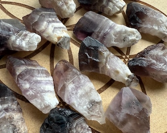 Chevron Amethyst Points