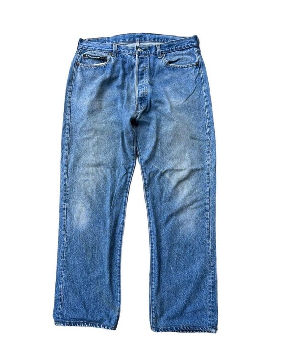 Vintage 90s Levi's 501 Top Button 552 Denim Jeans 34x29 Made in