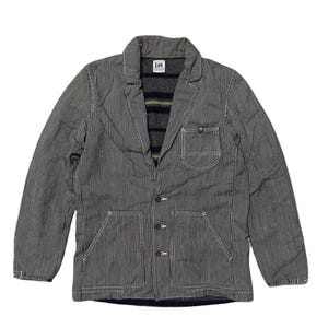 Lee Hikori shawl collar blanket gray jacket size S