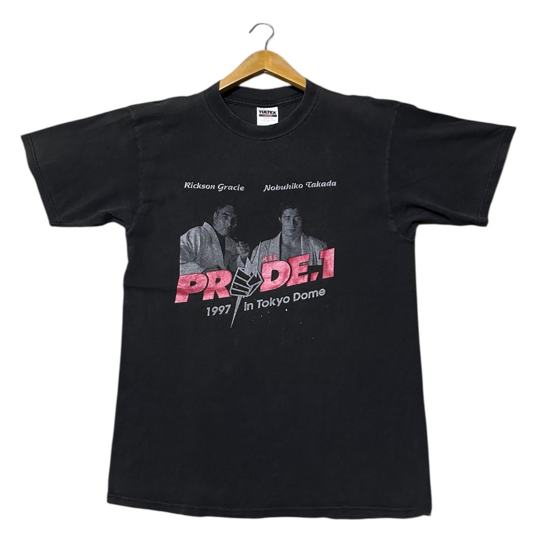 Pride Rickson Vintage 1997 PRIDE Fighting Championships 1 T-shirt, Rickson Gracie ...