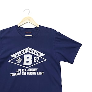 Vintage Blue blue japan tshirt