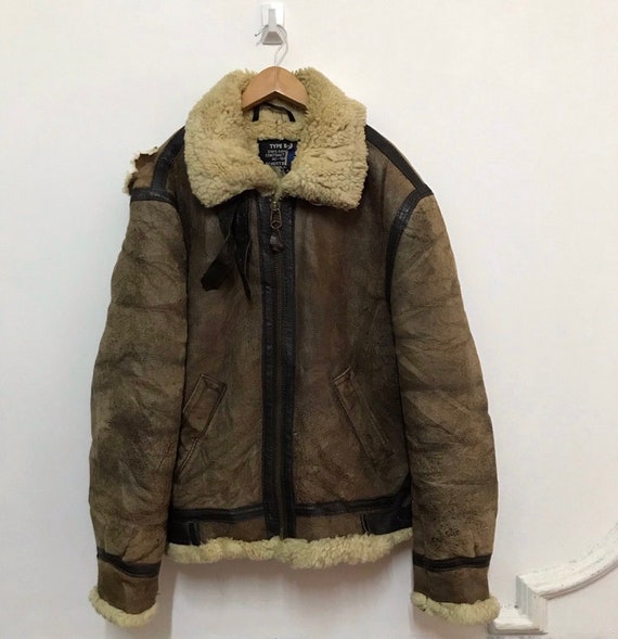 Vintage schott type b-3 sheepskin jacket