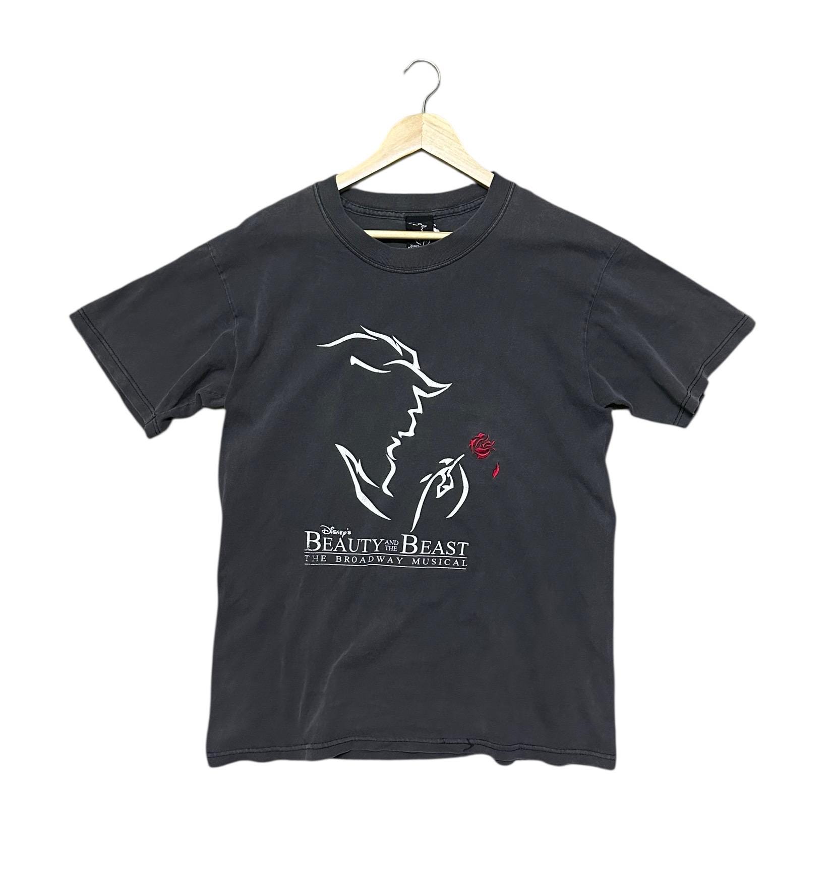 90年代のヴィンテージディズニー「美女と野獣」Tシャツ - Etsy 日本