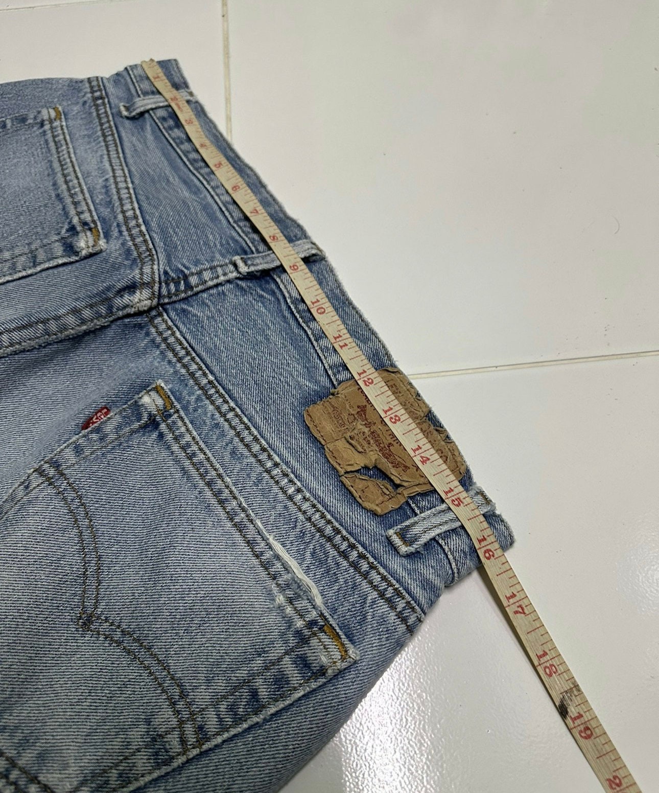 Vintage 90s Levi’s 501 Top Button 532 Distressed Denim Jeans Size 32x27 ...