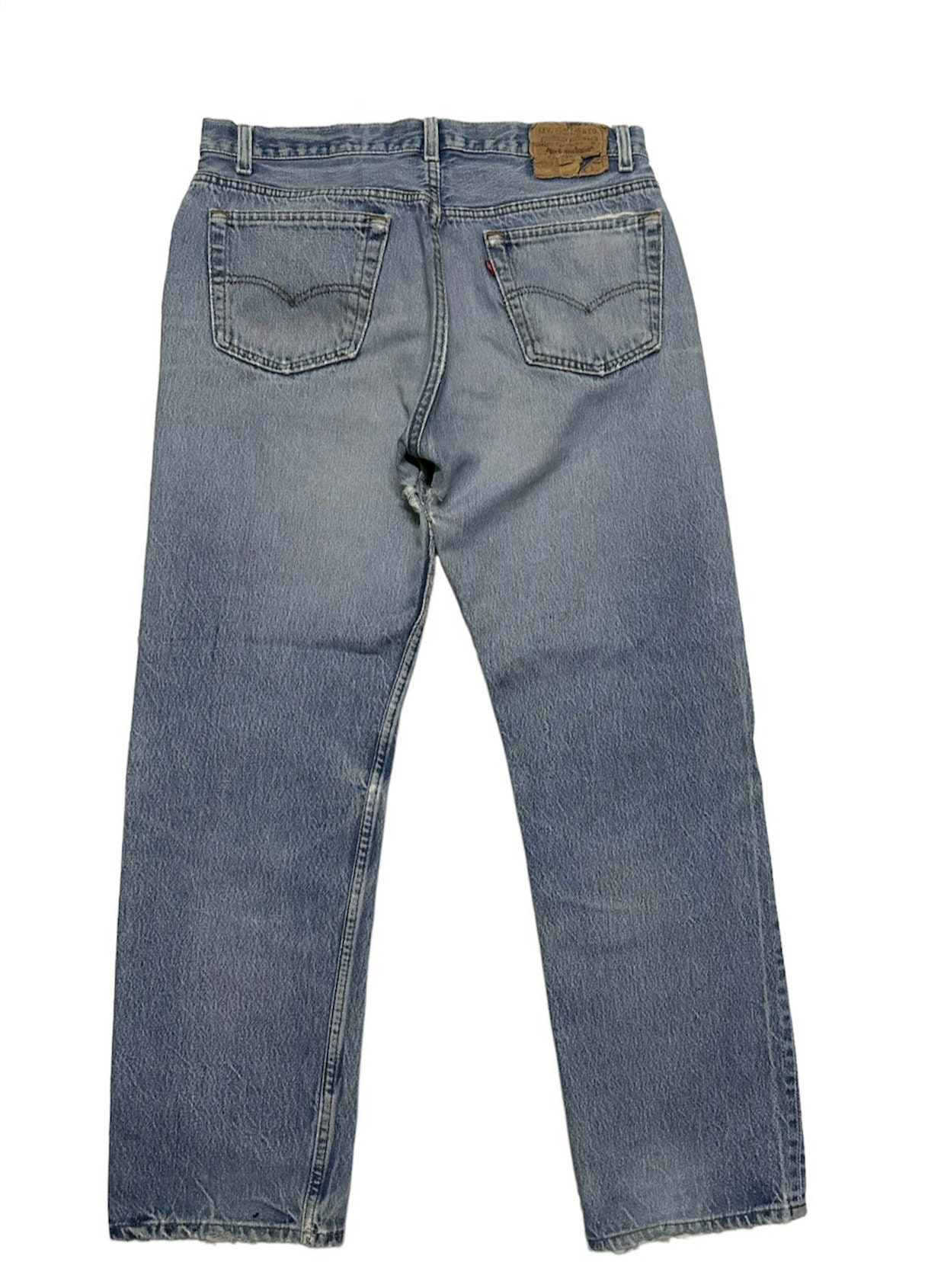 Vintage 90s Levi’s 501 Top Button 532 Distressed Denim Jeans Size 32x27 ...