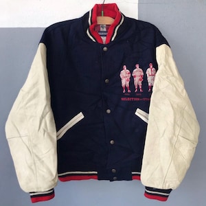 Vintage 80s World series championship baseball team varsity jacket size M