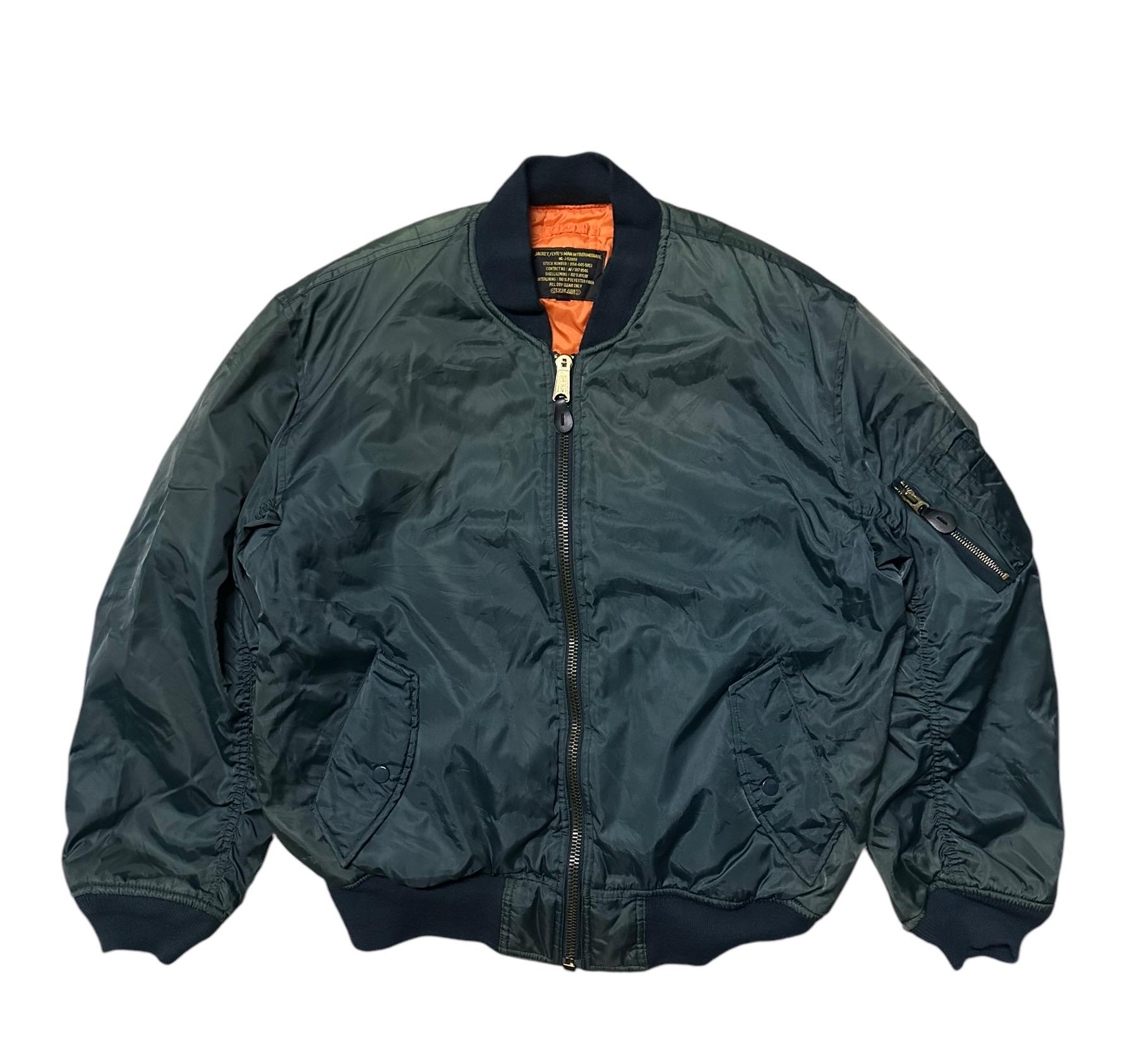 Vintage 90s Military Flight Jacket Talon Zip Size L - Etsy