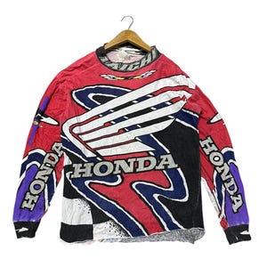 Vintage 90s Taichi Honda big logo motorcross tee
