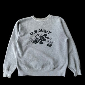 Vintage Felix the cat US navy sweatshirt sizeM