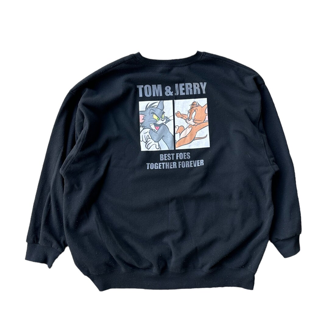 Crew Neck Tom And Jerry Sweatshirt Forever 21 Womens Crew Neck