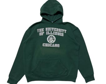 Vintage 90s Jansport pullover hoodie made in usa green colour size XL