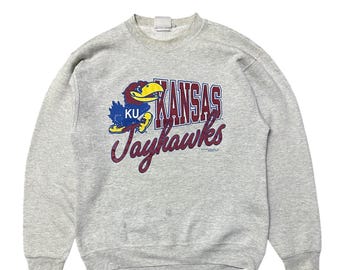 Vintage Kansas jayhawks football pullover sweatshirt made in usa