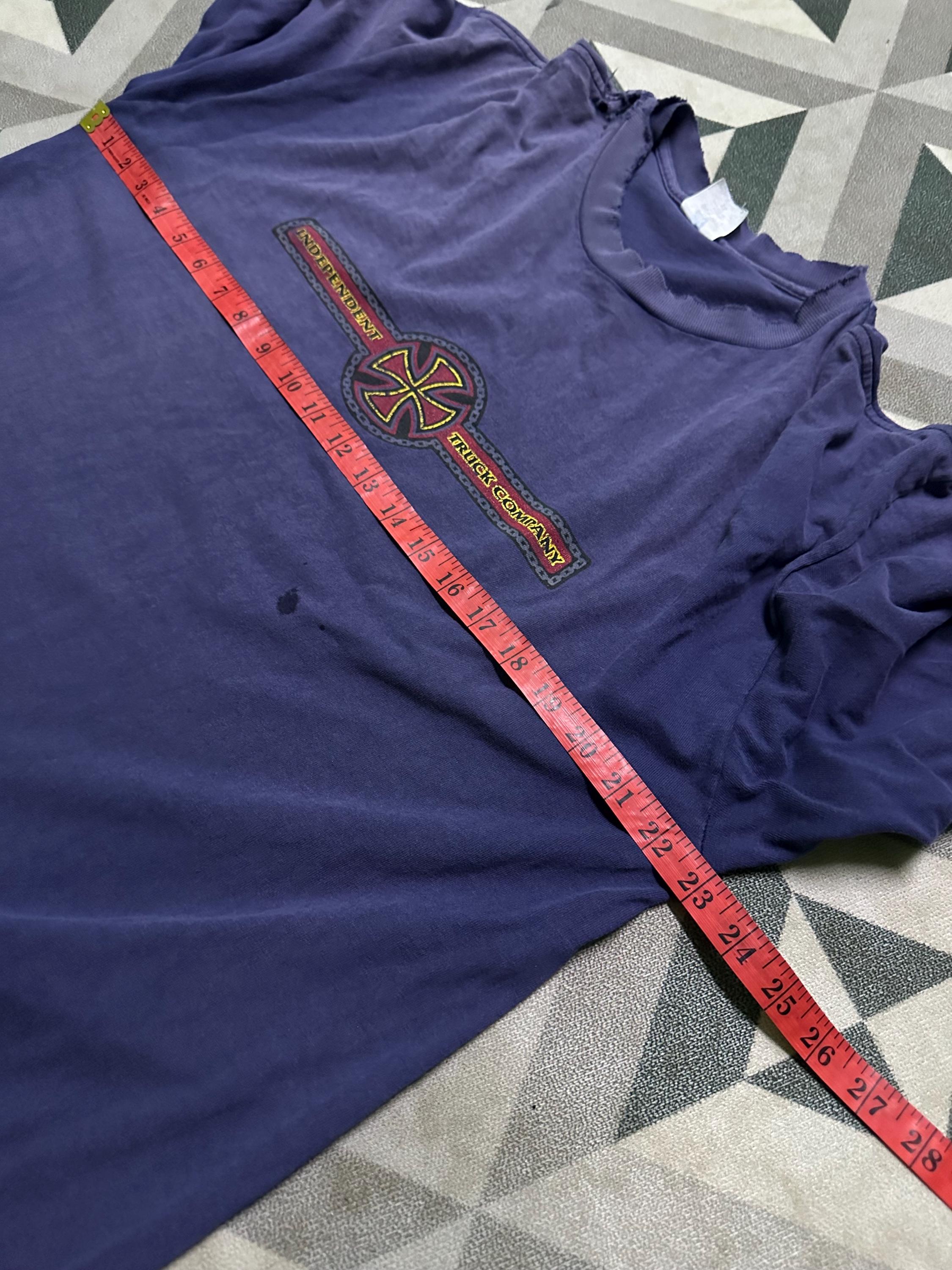 Vintage 90s Independent Truck Company Thrased Tee Size XL Tag 