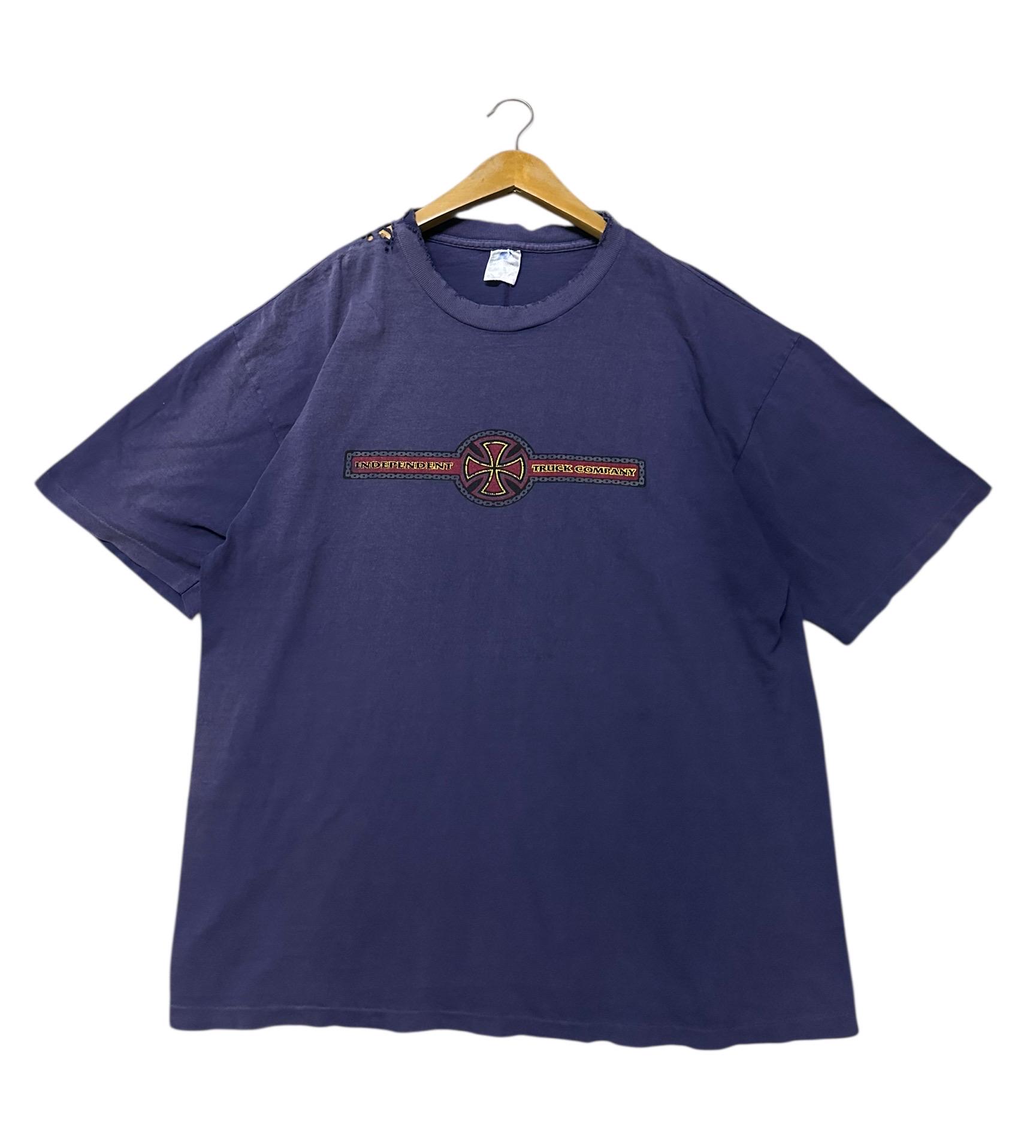 Vintage 90s Independent Truck Company Thrased Tee Size XL Tag