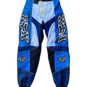 Fox racing motorcross outdoor blue pants rider