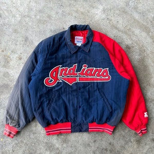 Sunfaded Vintage Indians starter MLB bomber jacket