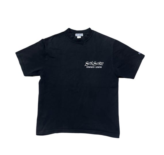 SUN SURF KARA-SHISHI BOTAN Tシャツ L 90～2000s Sun Surf 