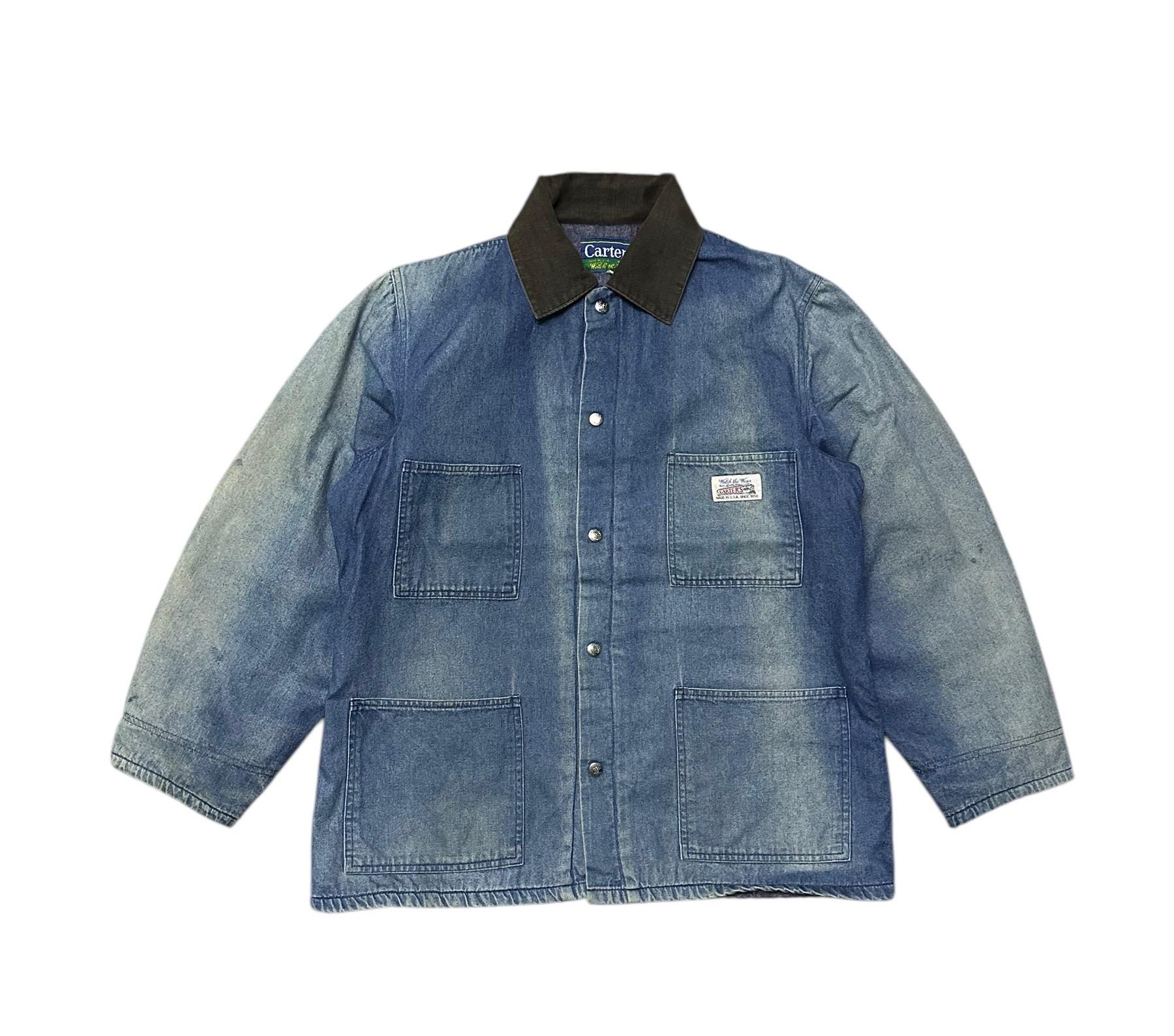 た*ま様 【40サイズ】80s Carter's Denim Chore Jac Carters Chore Jacket - Etsy