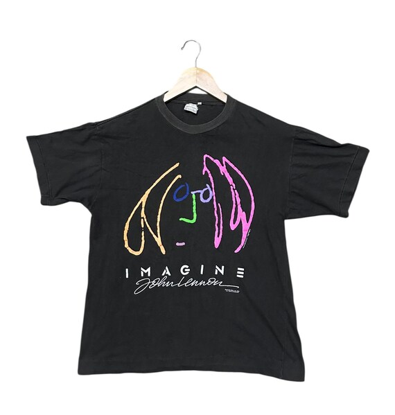 Vintage 80s John Lennon Imagine Tshirt - Etsy Israel