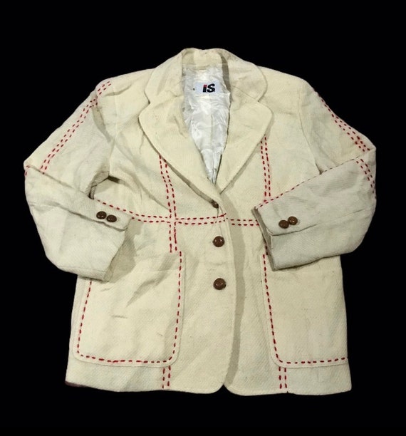 Issey Miyake wool distressed jacket