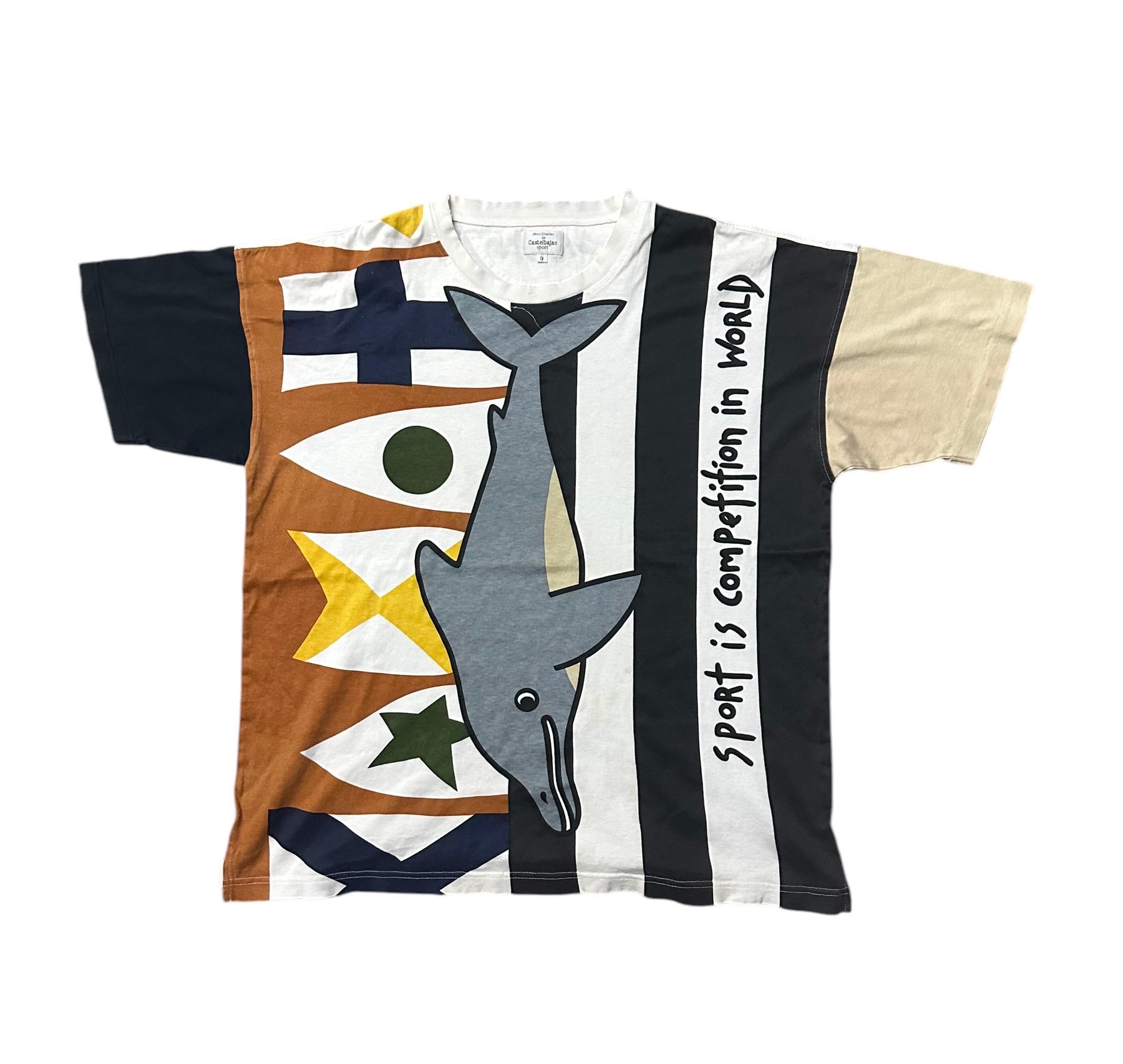 )*)様 90s? Jean Charles de Castelbajac Vintage 90s Jean Charles De Castelbajac Overprinted Tee Size L - Etsy