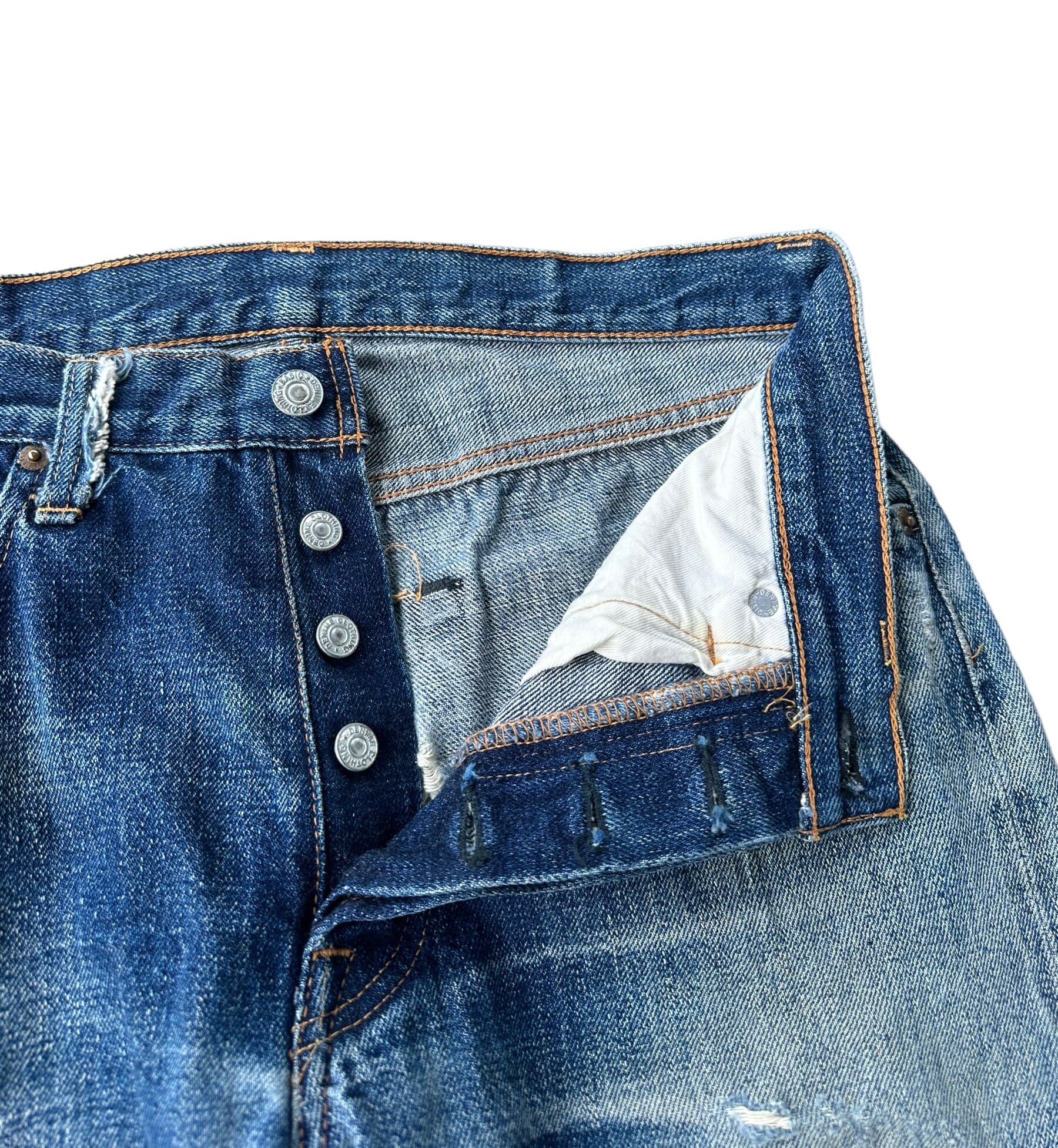 Vintage Denime Rusty Wash Selvedge Denim Jeans - Etsy