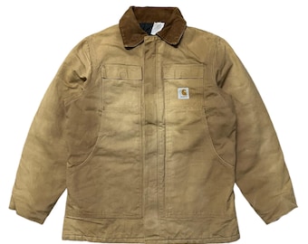 Vintage carhartt artic chore jacket brown jacket size L USA made