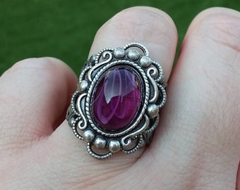 Pretty in Purple Ring- Morning Glory Designs