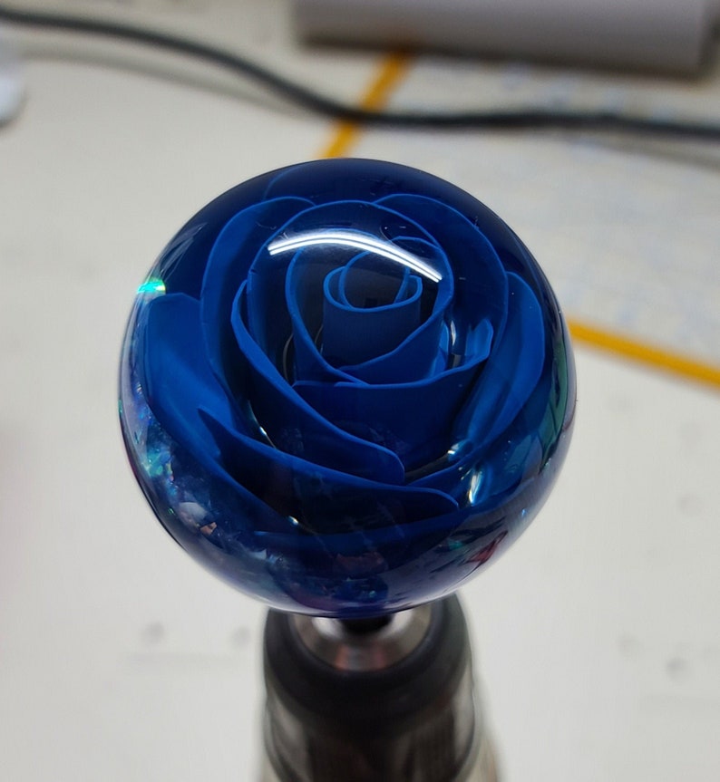 Shift Knob Custom Blue Rose Underwater 60mm Made to Order Free Etsy
