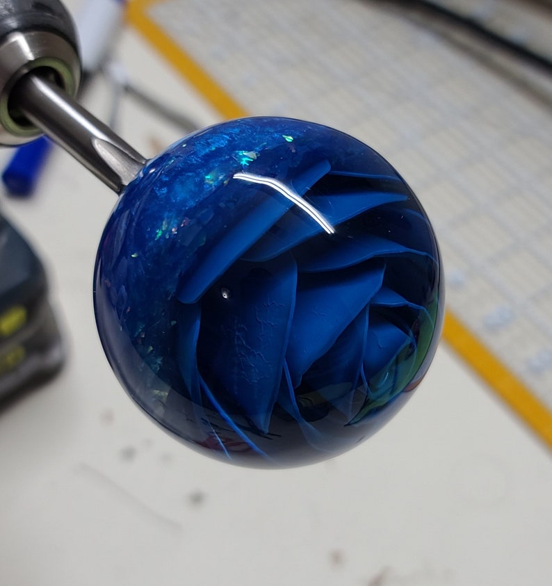Shift Knob Custom Blue Rose Underwater 60mm Made to Order Free Etsy