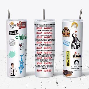 The Office Tumbler | The Office Cup | The Office Coffee Mug | Boom Roasted | Tumbler with Straw |Gift | Tumbler Personalized