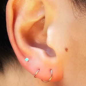 Tiny Hoop Earrings Small Gold Hoops Thin Hoop Earrings Huggie Hoops Tragus Hoop Earrings Gold Cartilage Hoops Mini Hoop 6mm 8mm hoops