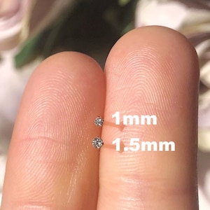 TEENY TINY Rose Gold Nose Stud Tiny Nose Stud, L Shaped Nose Stud, Rose Gold 1mm Nose Stud, Nose Stud Teeny Rose Gold Nose Rings L Shaped