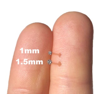 小さなシルバーダイヤモンドノーズスタッド、シルバーノーズスタッド、ノーズスタッドCZダイヤモンドノーズリング、シンプルなノーズスタッド、小さなダイヤモンドノーズスタッド、スターリングシルバー