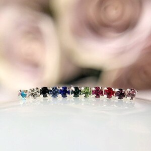 22G TINY Nose Studs Bones 1mm Gem 18K Gold Sterling Silver Multiple Colors Available